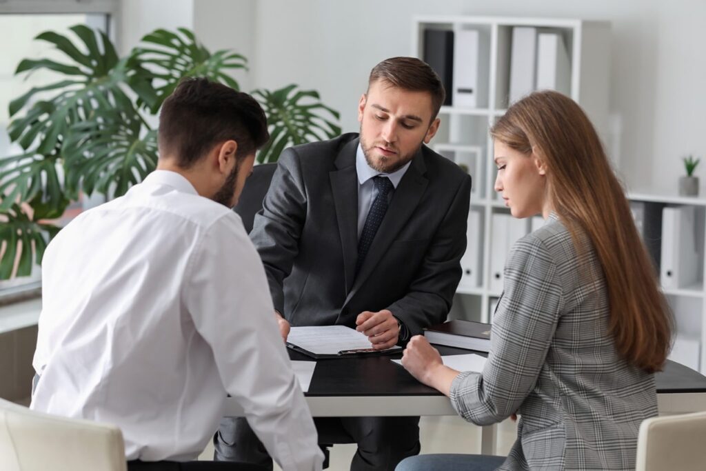 Couple getting legal counsel from a Colorado divorce specialist