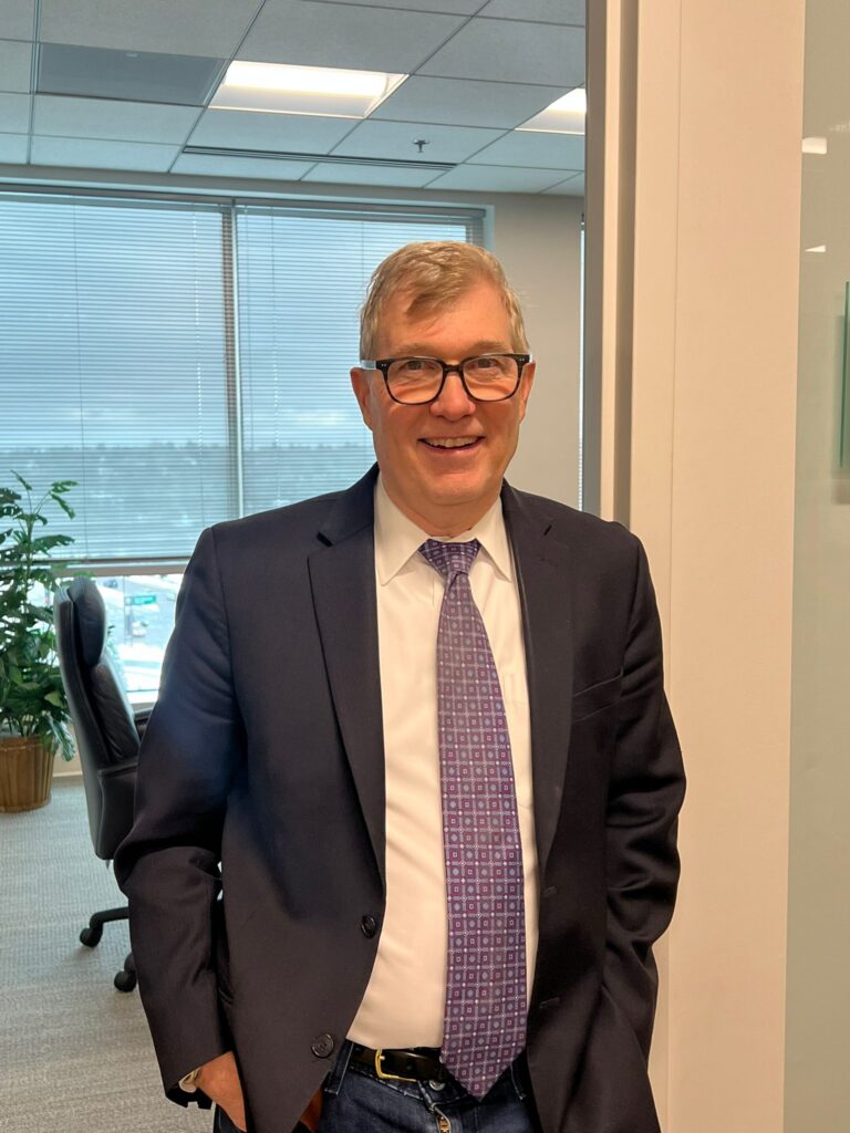 divorce Attorney in his Colorado office